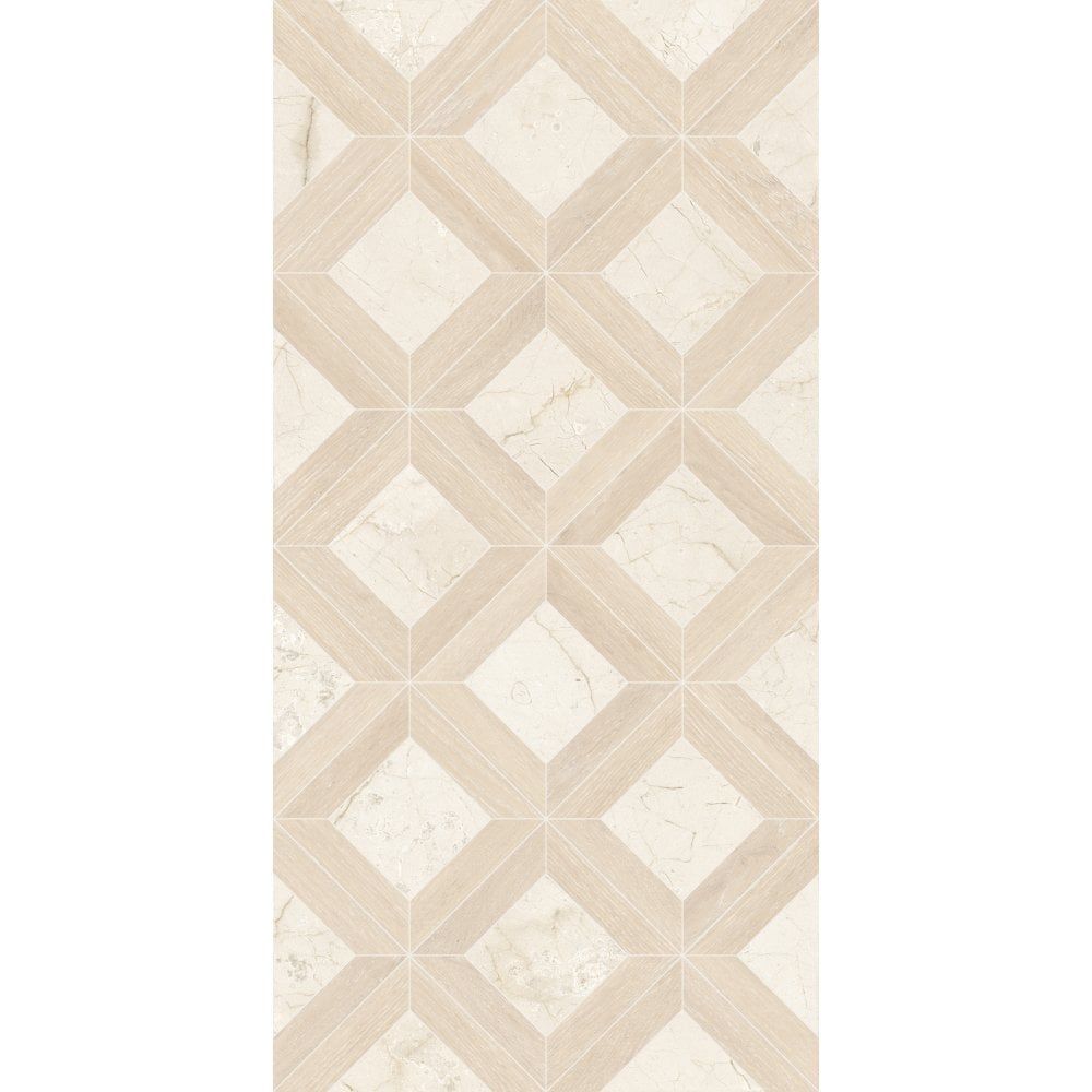 Intarsi Warm Agora 3D Satin 60 x 120cm Wall & Floor Tile-Delforno