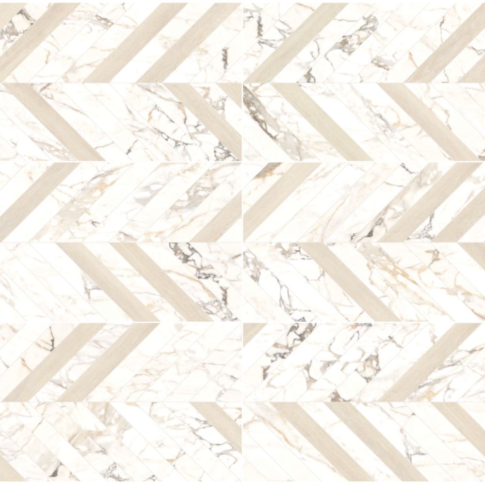 Intarsi Warm Arco 3D Satin 60 x 120cm Wall & Floor Tile-Delforno