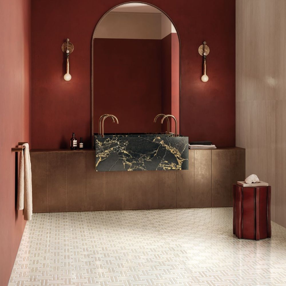 Intarsi Warm Asty 3D Satin 60 x 120cm Wall & Floor Tile-Delforno