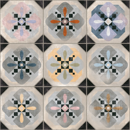 Hyde Muticolour Ceramic Tile 31.6 x 31.6cm