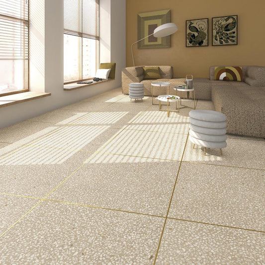 Portofino R Crema Porcelain Tile 59.3 x 59.3cm