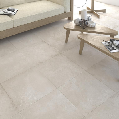 Rift Crema Porcelain Tile 80 x 80cm-Delforno