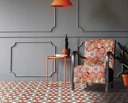 Victorian Collection Vetro Compass Porcelain Tile 20 x 20cm-Delforno Tiles & Timber-Delforno