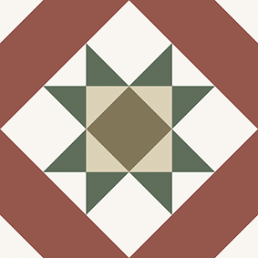 Victorian Collection Vetro Compass Porcelain Tile 20 x 20cm-Delforno Tiles & Timber-Delforno