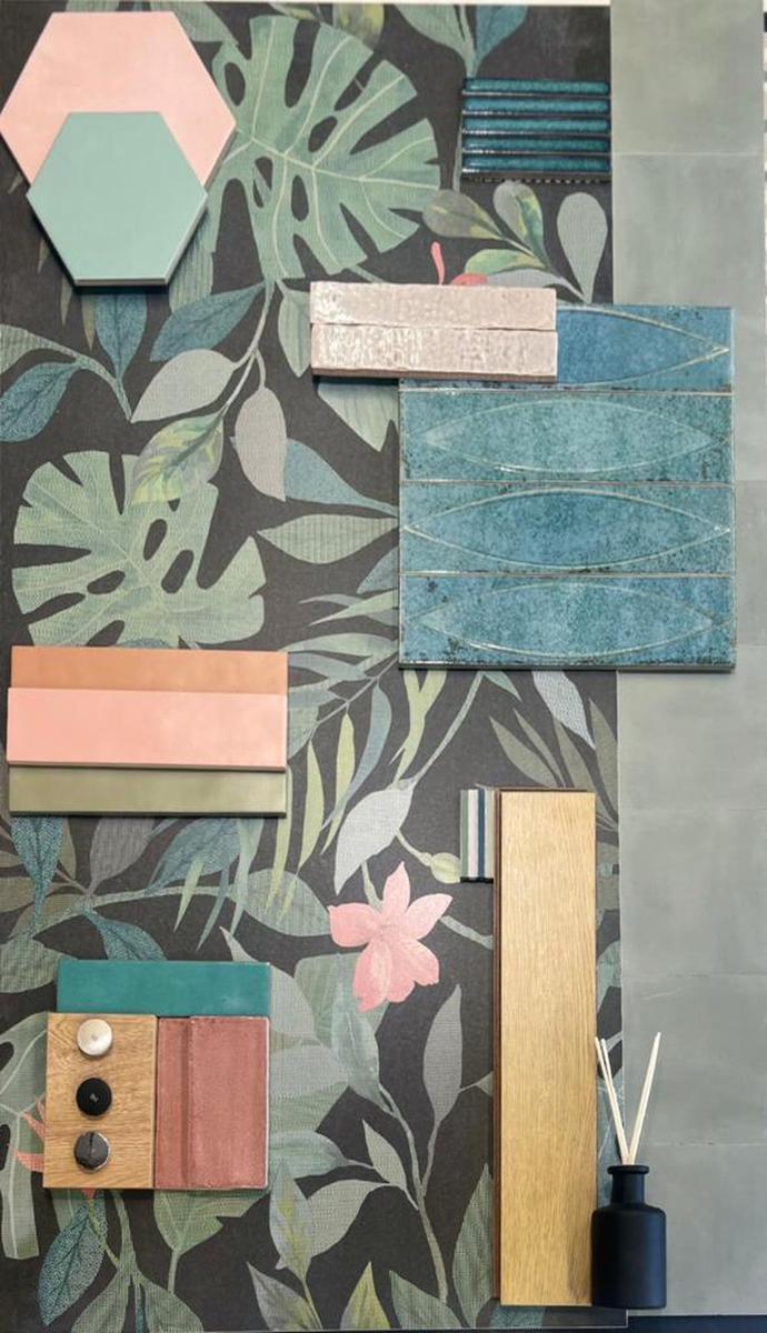 Wonderwall Botanicals Tiffany Pattern Porcelain Tiles 120 x 60cm-Delforno-Delforno