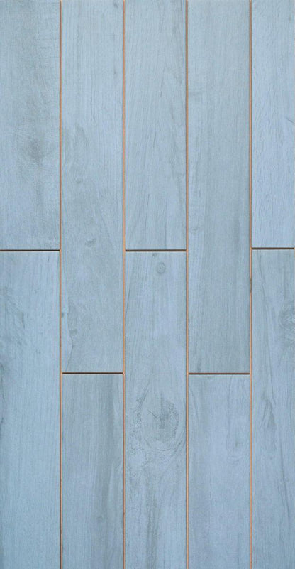 Woodlands 55 Denim Wood Effect Porcelain Tile 9.8 x 59.3cm-Delforno Tiles & Timber-Delforno