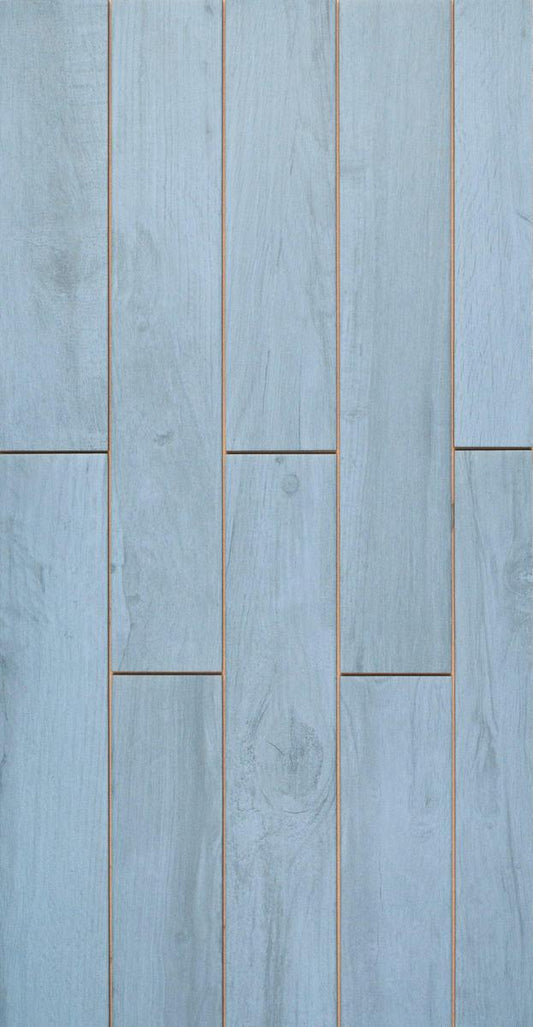 Woodlands 55 Denim Wood Effect Porcelain Tile 9.8 x 59.3cm-Delforno Tiles & Timber-Delforno