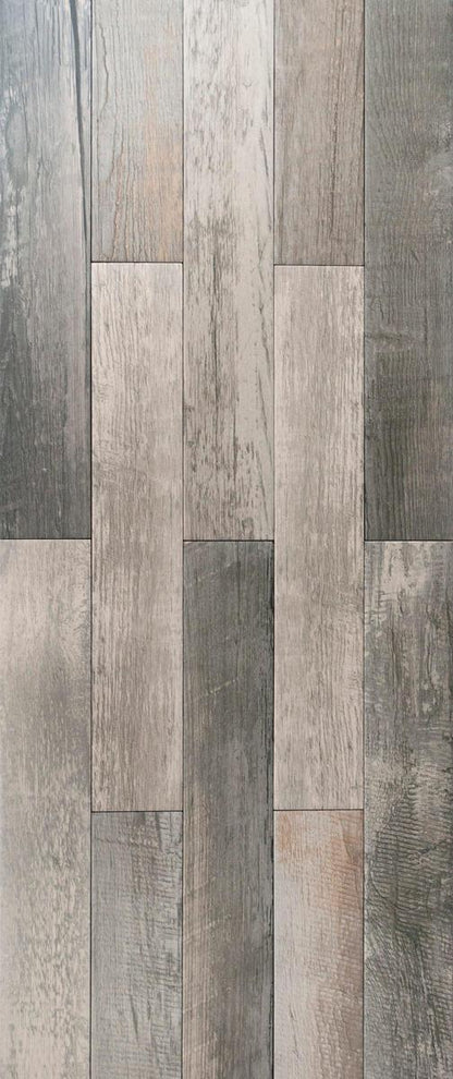 Woodlands 73 Vintage Grey Wood Effect Porcelain Tile 10 x 60cm-Delforno Tiles & Timber-Delforno