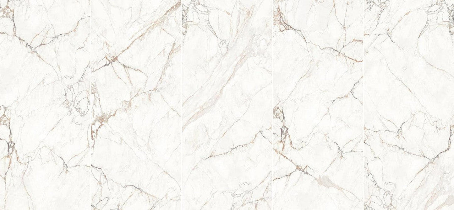 XL Slab Collection Satin L-Oro Marble Porcelain Tiles 120 x 280cm-Delforno Tiles & Timber-Delforno