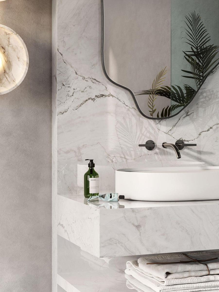 XL Slab Collection Satin Vona Marble Porcelain Tile 120 x 280cm-Delforno Tiles & Timber-Delforno