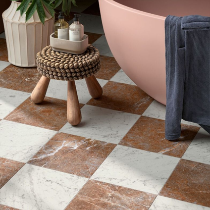 Francia Rosso Porcelain Tile 30 x 30cm-Delforno