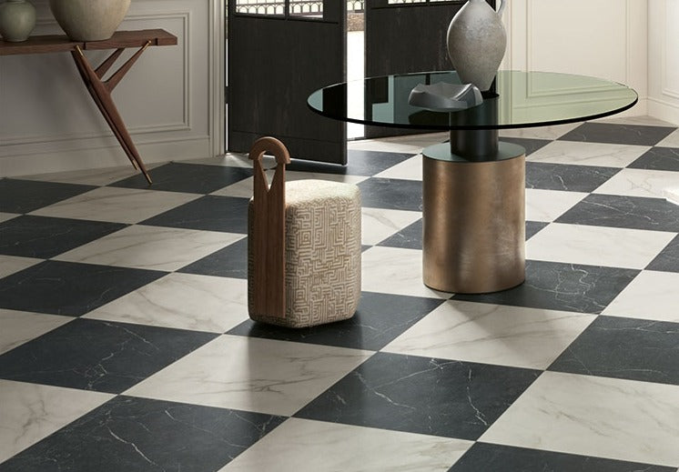 Livingstone Bianca Marble Effect Porcelain Tile 30 x 30cm-Delforno Tiles & Timber-Delforno