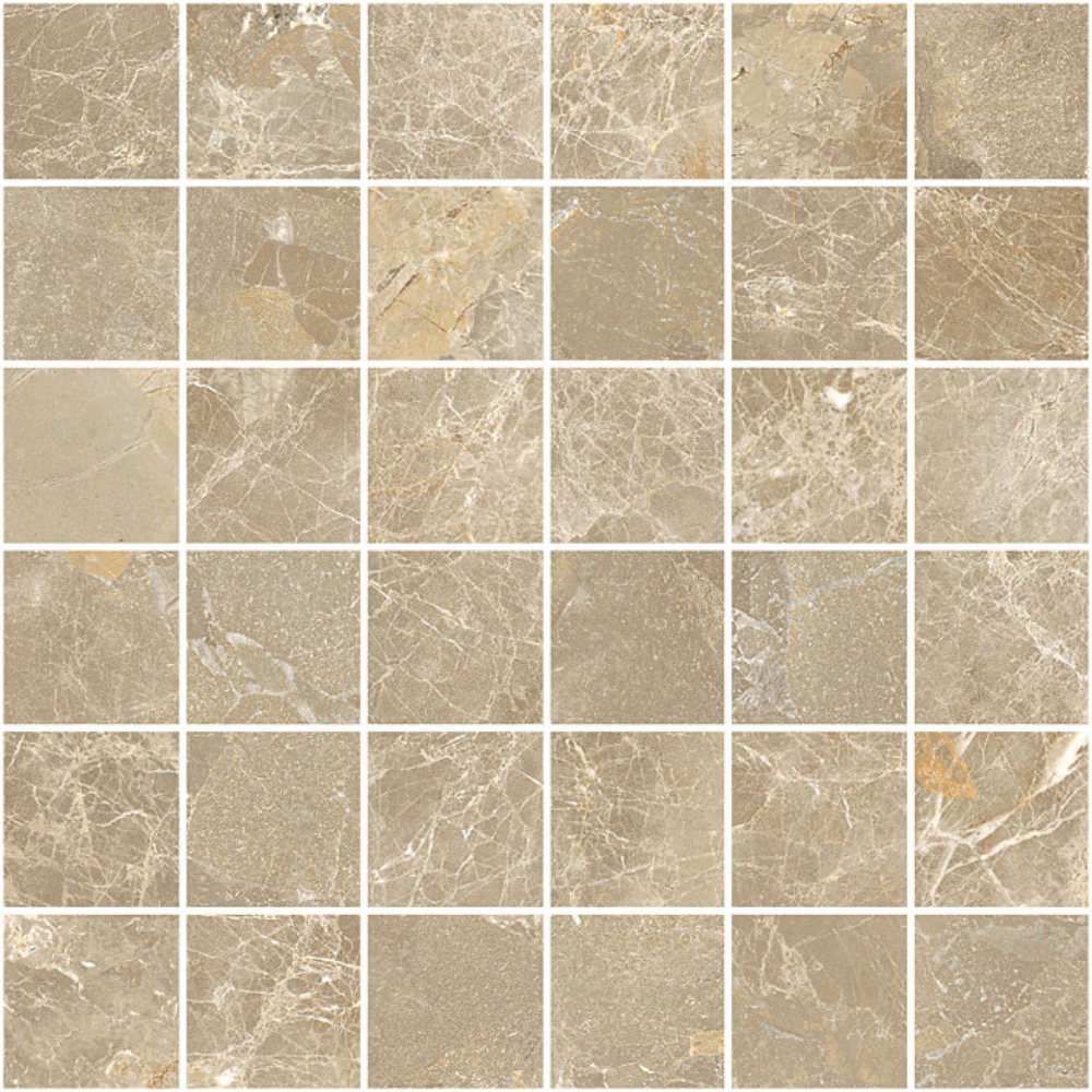 Cosmopolitan Taupe Porcelain Tile 30 x 30cm-Delforno
