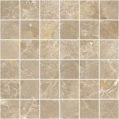 Cosmopolitan Taupe Porcelain Tile 30 x 30cm-Delforno