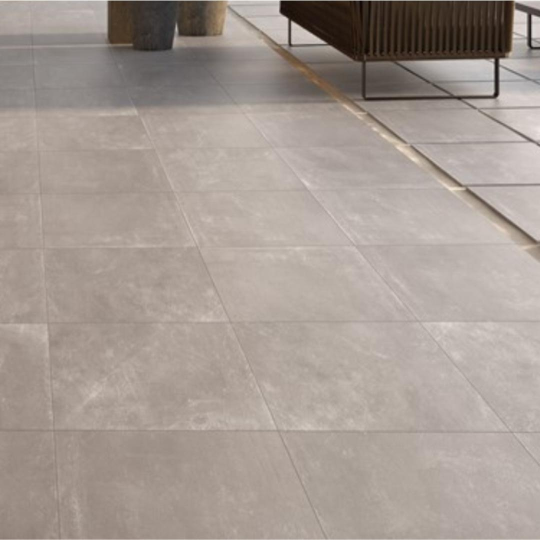 Assen Grey Porcelain Tile 60x60x2cm-Delforno