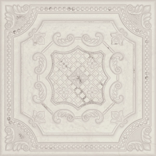Gatsby White Tin Ceramic Tile 20.1 x 20.1cm