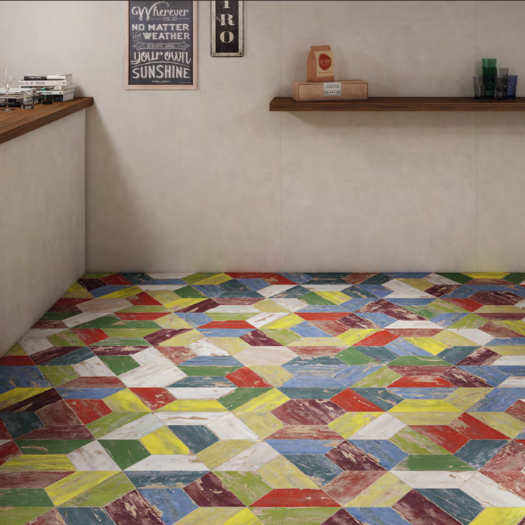 Karacter Vintage Hex Porcelain Tile 25 x 29cm-Delforno