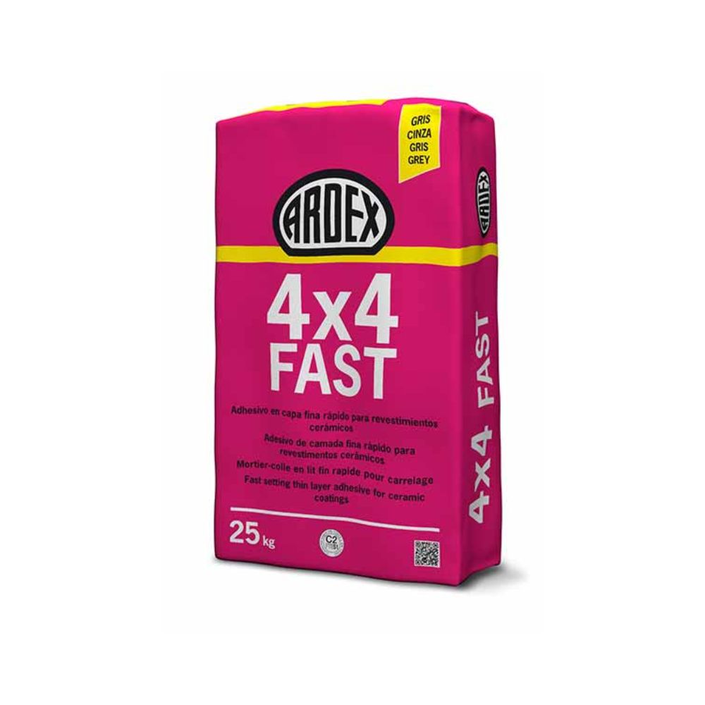 Ardex 4 x 4 Fast Tile Adhesive 25kg - Grey-Delforno