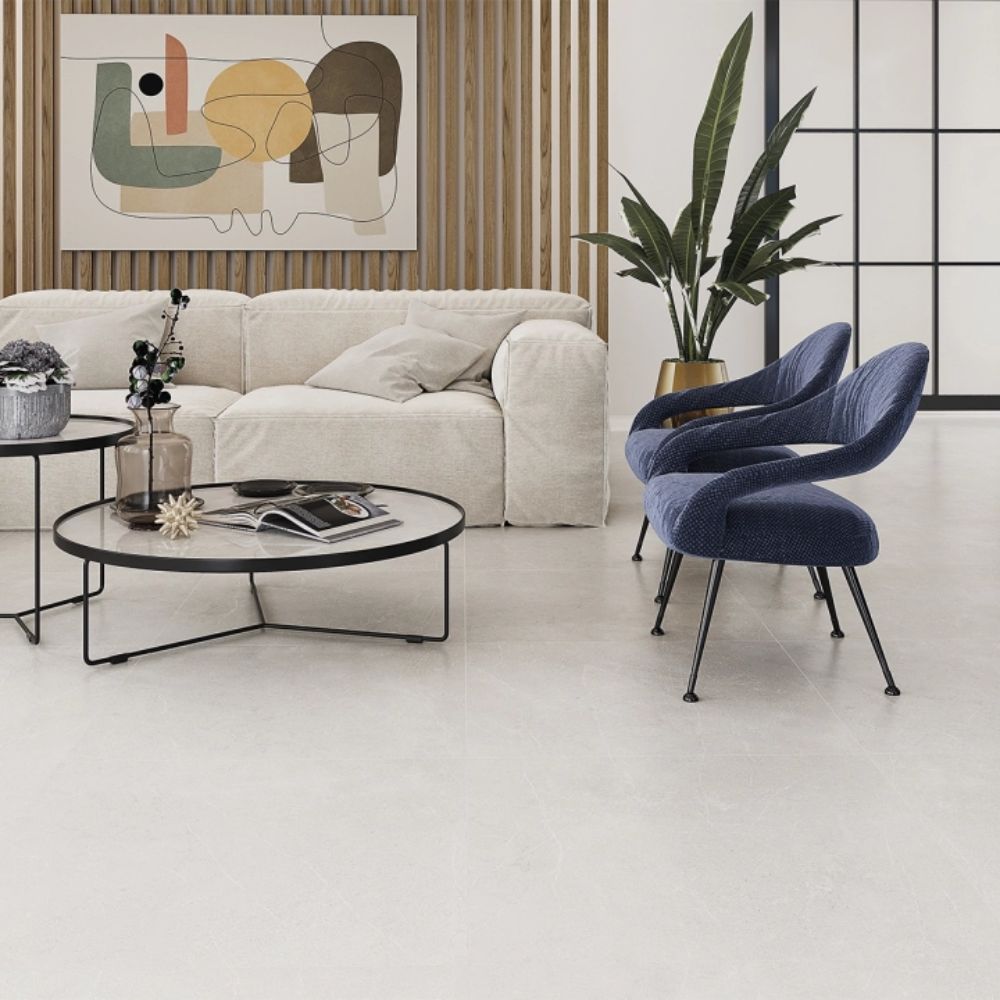 Aura Blanco Rectified Porcelain Tile 60 x 60cm-Delforno