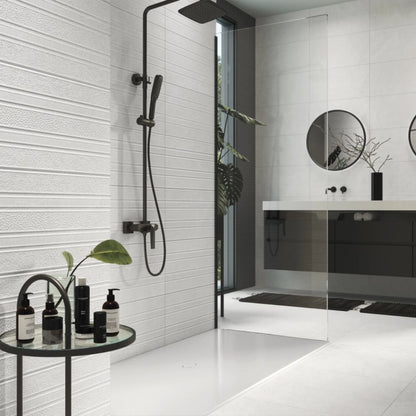 Aura Blanco Rectified Porcelain Tile 60 x 60cm-Delforno