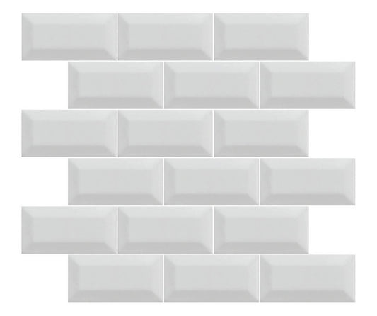 Minimetre Blanco Matt Mosaic Ceramic Tile 30.5 x 30.5cm