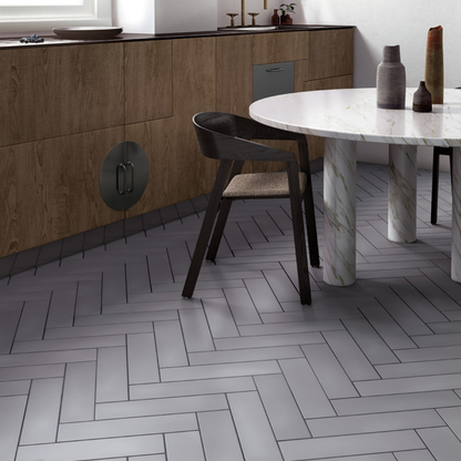Stromboli Simply Grey Porcelain Tile 9.2 x 36.8cm