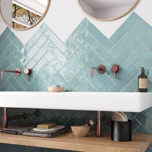 Tribeca Watercolour Porcelain Tile 6 x 24.6cm