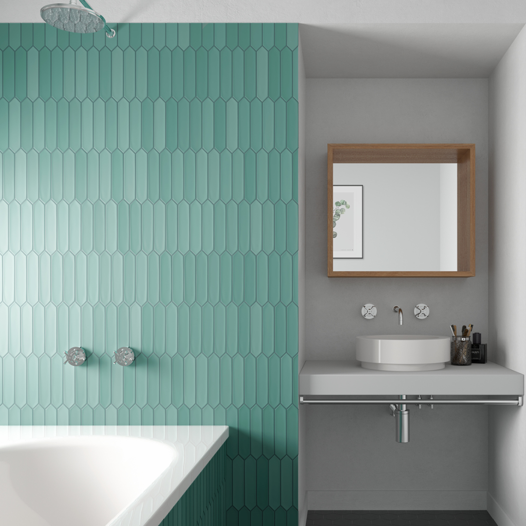 Lanse Viridian Ceramic Tile 5 x 25cm