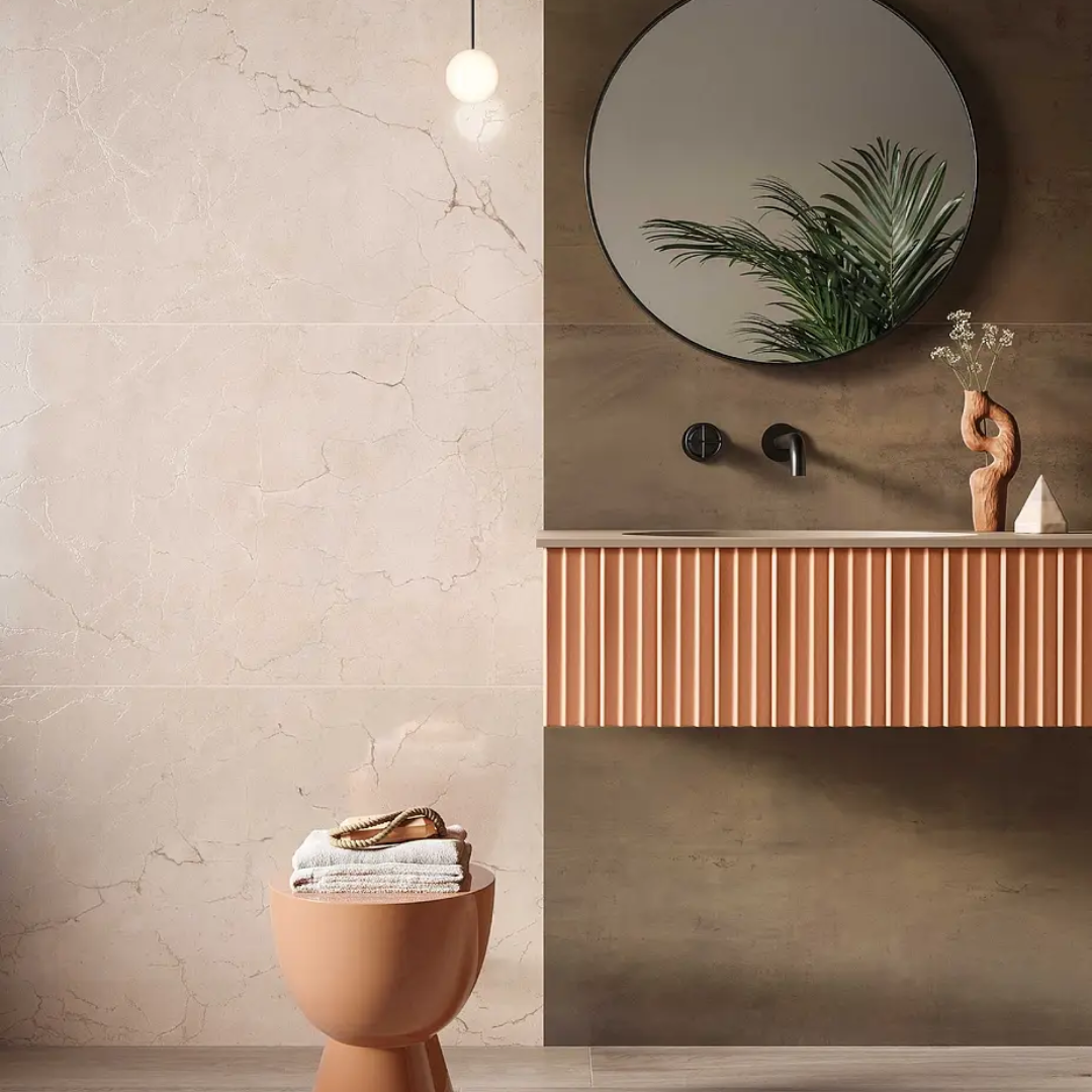 Memor Rosa Perla Ant Porcelain Tile 60cm x 120cm