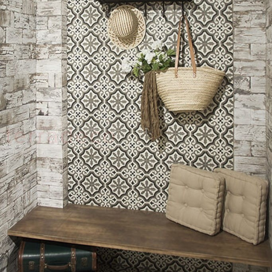 Centro Florentine White Porcelain Tile 20 x 20cm-Delforno