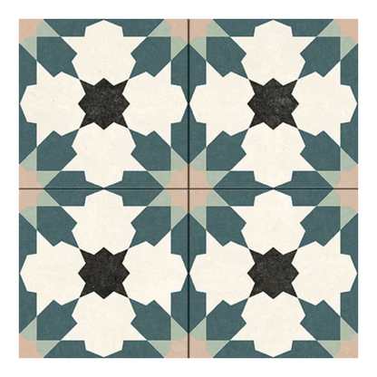 Flor Blue Porcelain Tile 45 x 45cm-Delforno