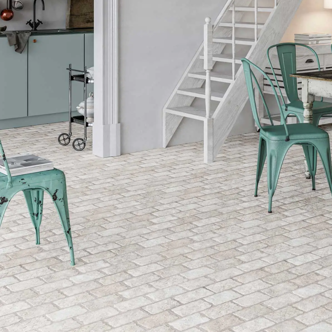 Borgogna White Porcelain Tile 44 x 66cm-Delforno