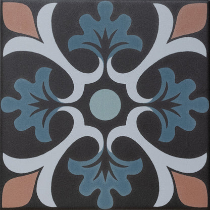 Sync Clover Blue Porcelain Tile 15 x 15cm-Delforno