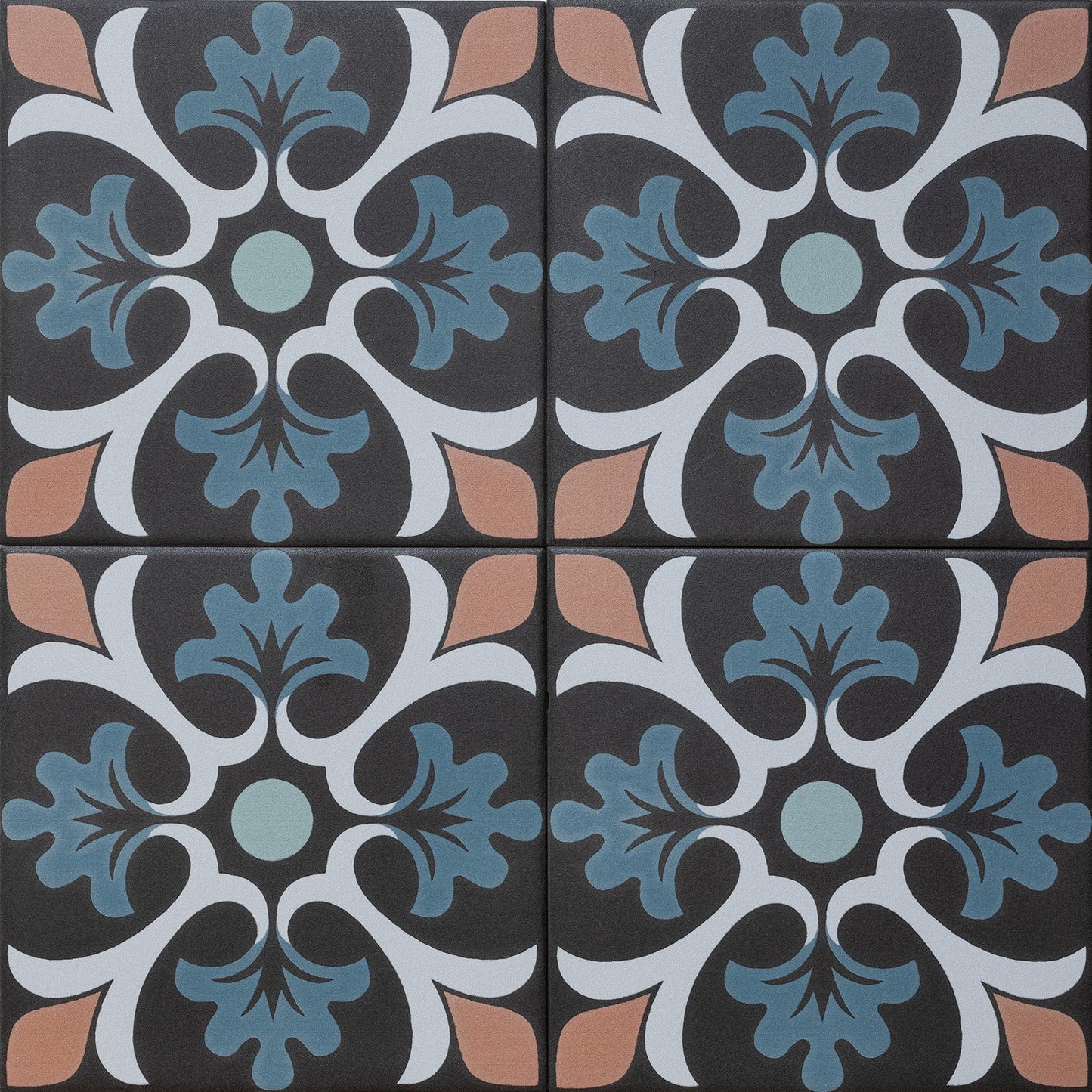 Sync Clover Blue Porcelain Tile 15 x 15cm-Delforno