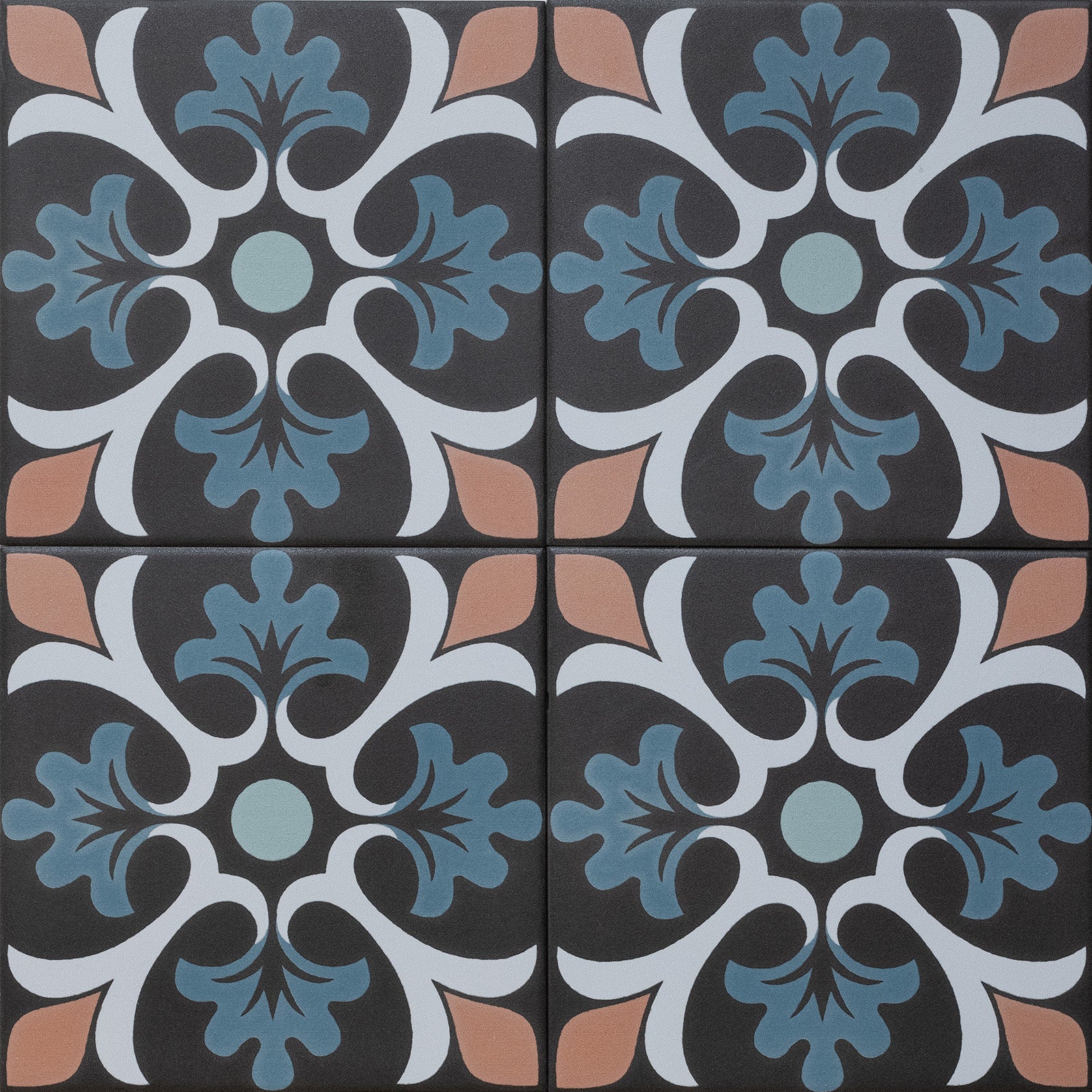 Sync Clover Blue Porcelain Tile 15 x 15cm-Delforno