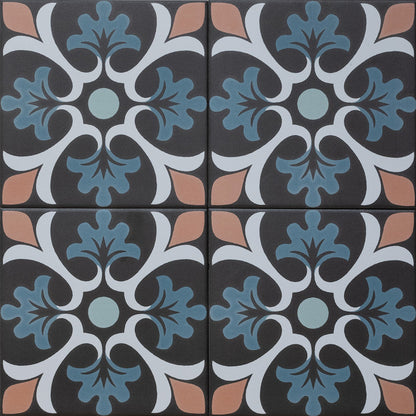 Sync Clover Blue Porcelain Tile 15 x 15cm-Delforno