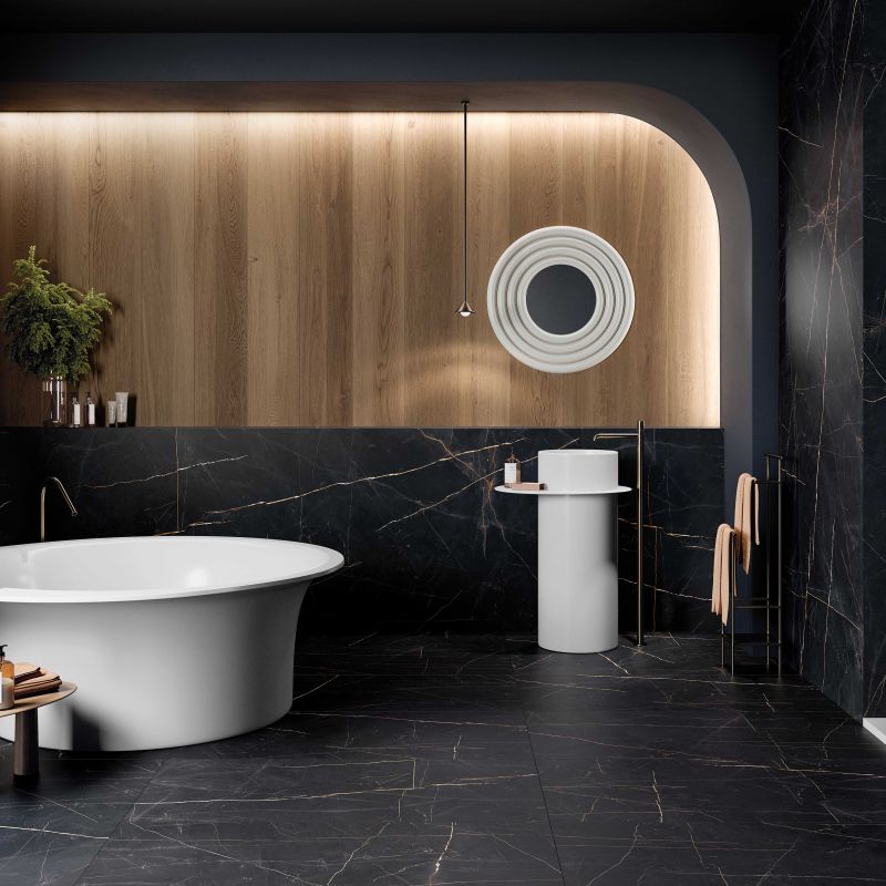 Large Format Precious Noir Matte Tile 120 x 120cm-Delforno Tiles & Timber-Delforno