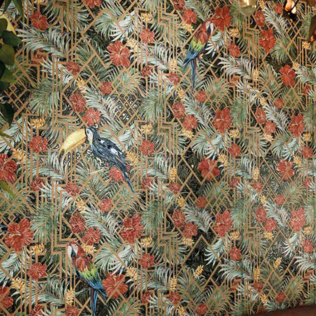 Tropical Toucans Natural Porcelain Tile 30.5 x 30.5cm