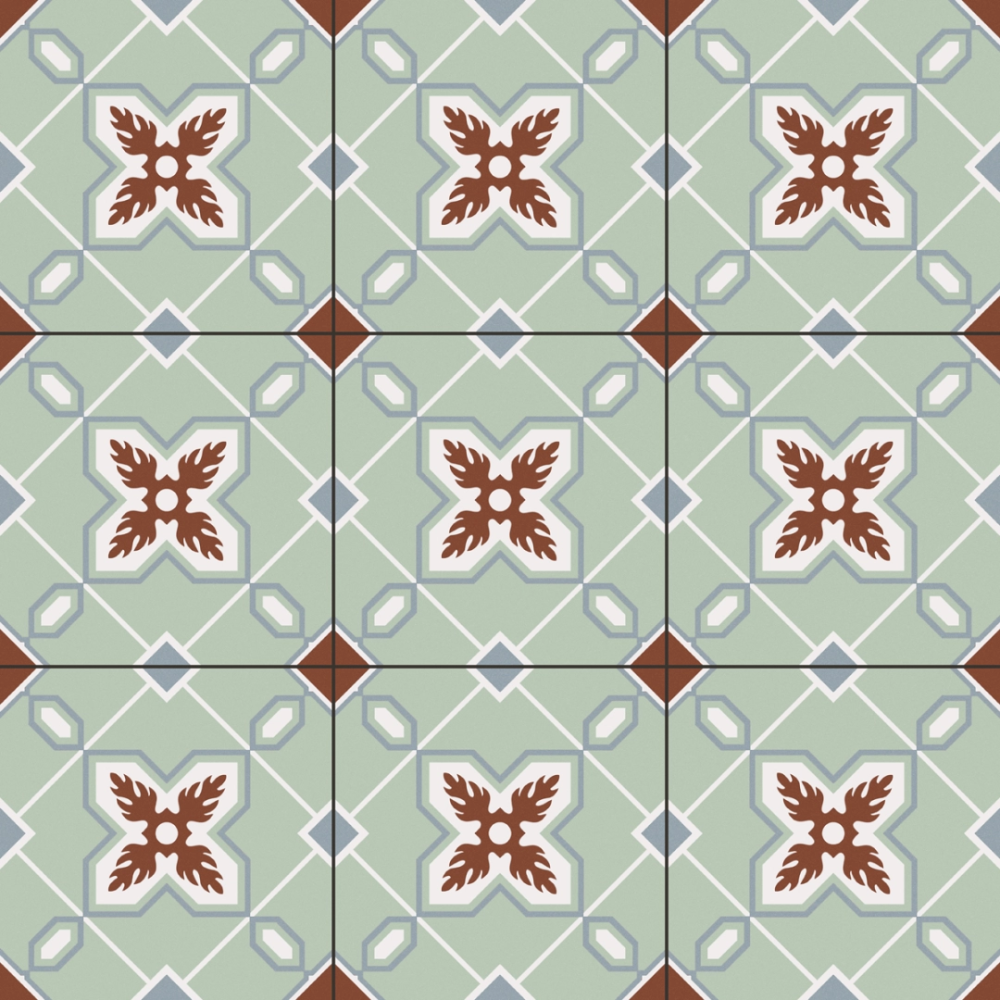 Senso Green Pre-Scored Natural Porcelain Tile 60 x 60cm-Delforno